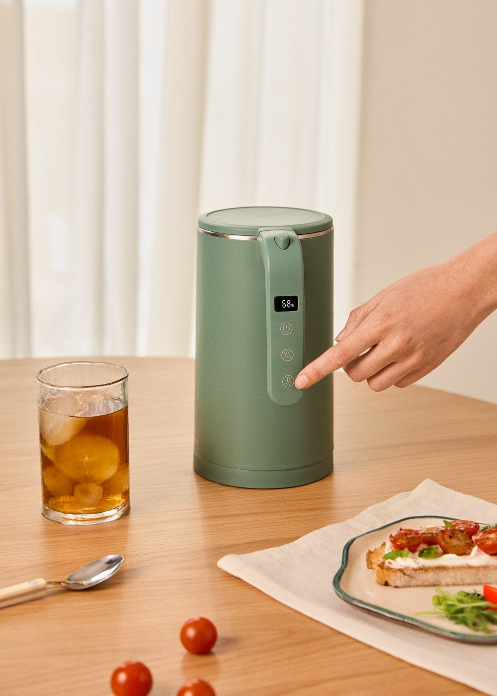 CREATE - KETTLE STUDIO PRO - Bouilloire électrique 1L avec contrôle de température - Sauge - 3