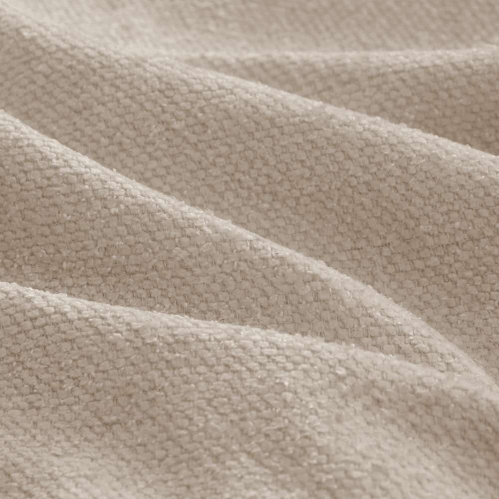Canapé d’angle modulaire 3 places en tissu chenille, sans cadre, design nuage, couleur marron clair, profond, avec méridienne et coussins - 9