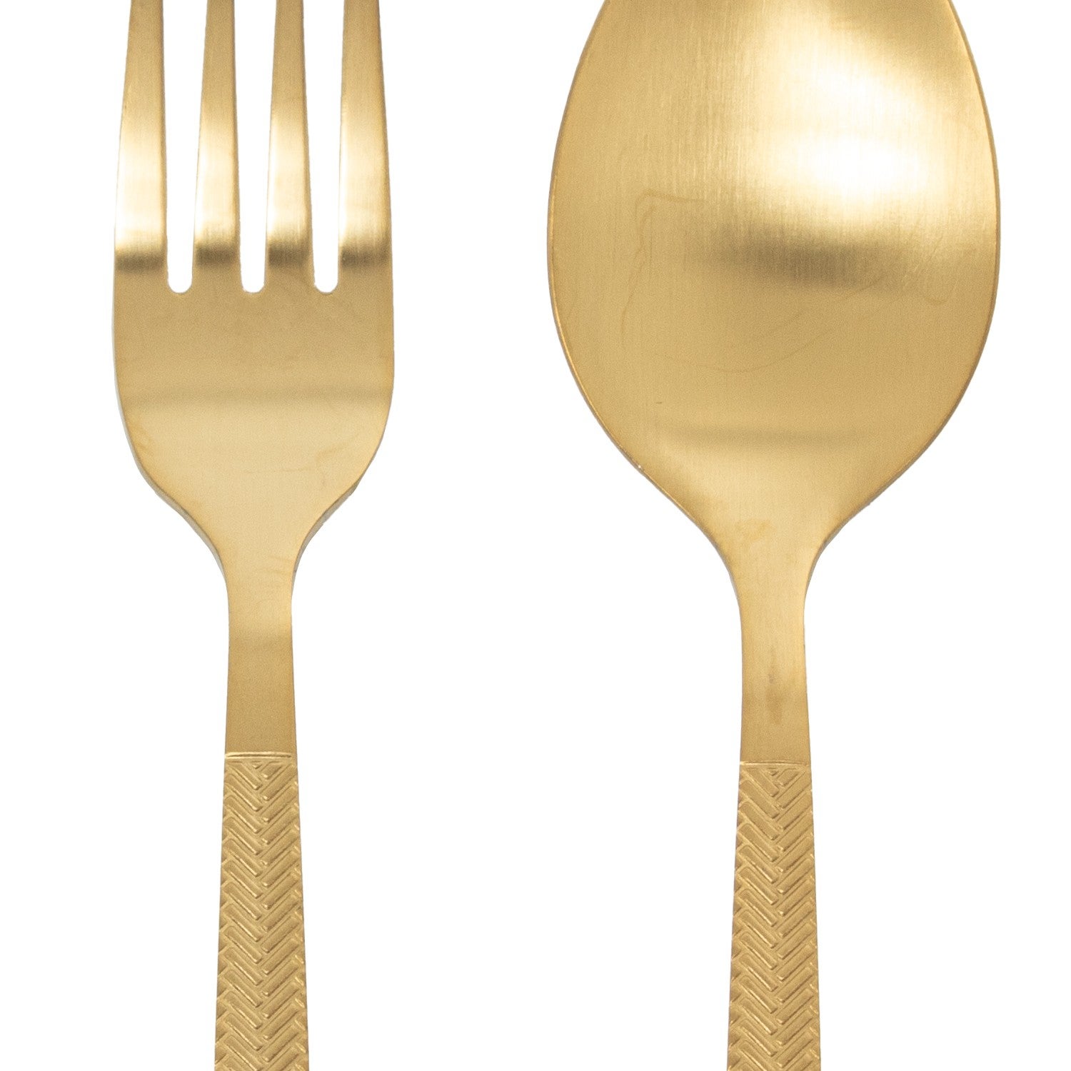 SET 24 CUBIERTOS ACERO INOXIDABLE DORADO MATE (ALBA)- Envio gratuito en Península - 3