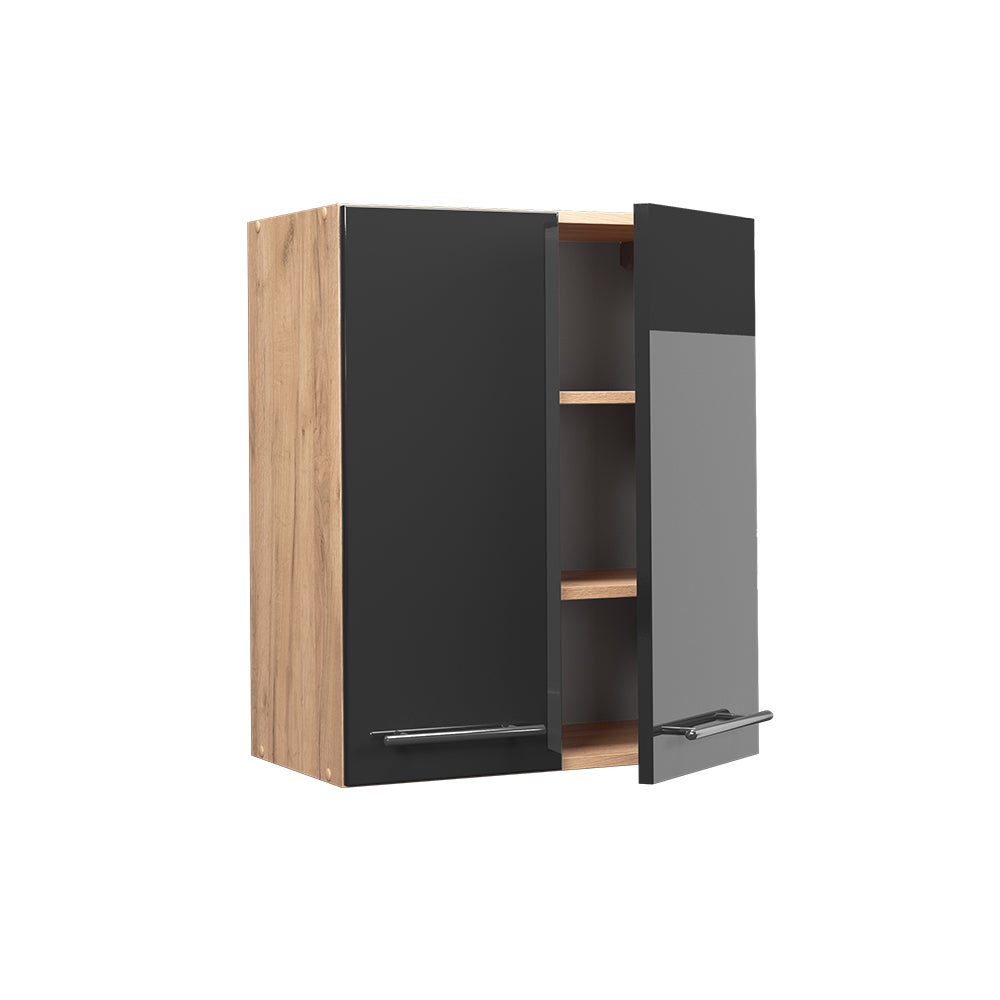 Vicco Elément haut de cuisine Fame-Line, Anthracite Haute brillance, 60cm - 4