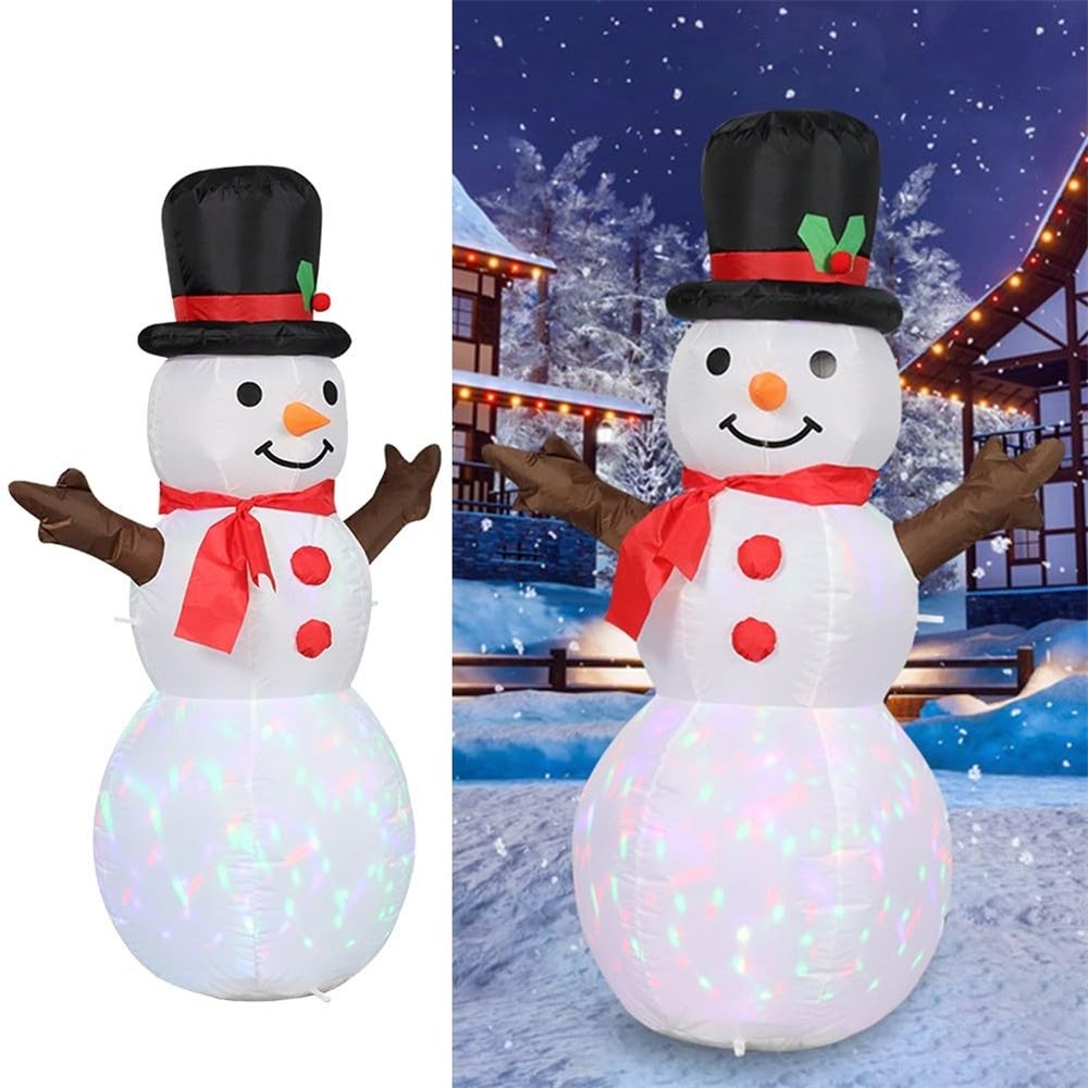 Il pupazzo di neve gonfiabile Outsunny è la decorazione natalizia che