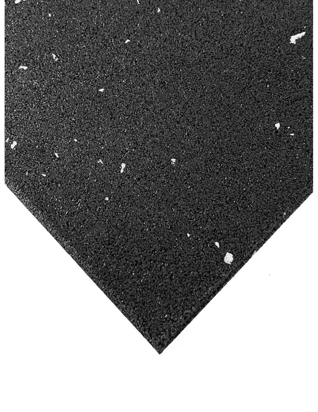 Placa de Borracha Maciça para Ginásios e Halterofilismo Uso Profissional Mosqueado Branco 50x50 cm (15 mm) - 2