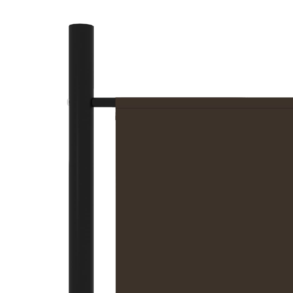 Paravent | Cloison de séparation | Séparateur 3 panneaux Marron 150x180 cm802155 - 5