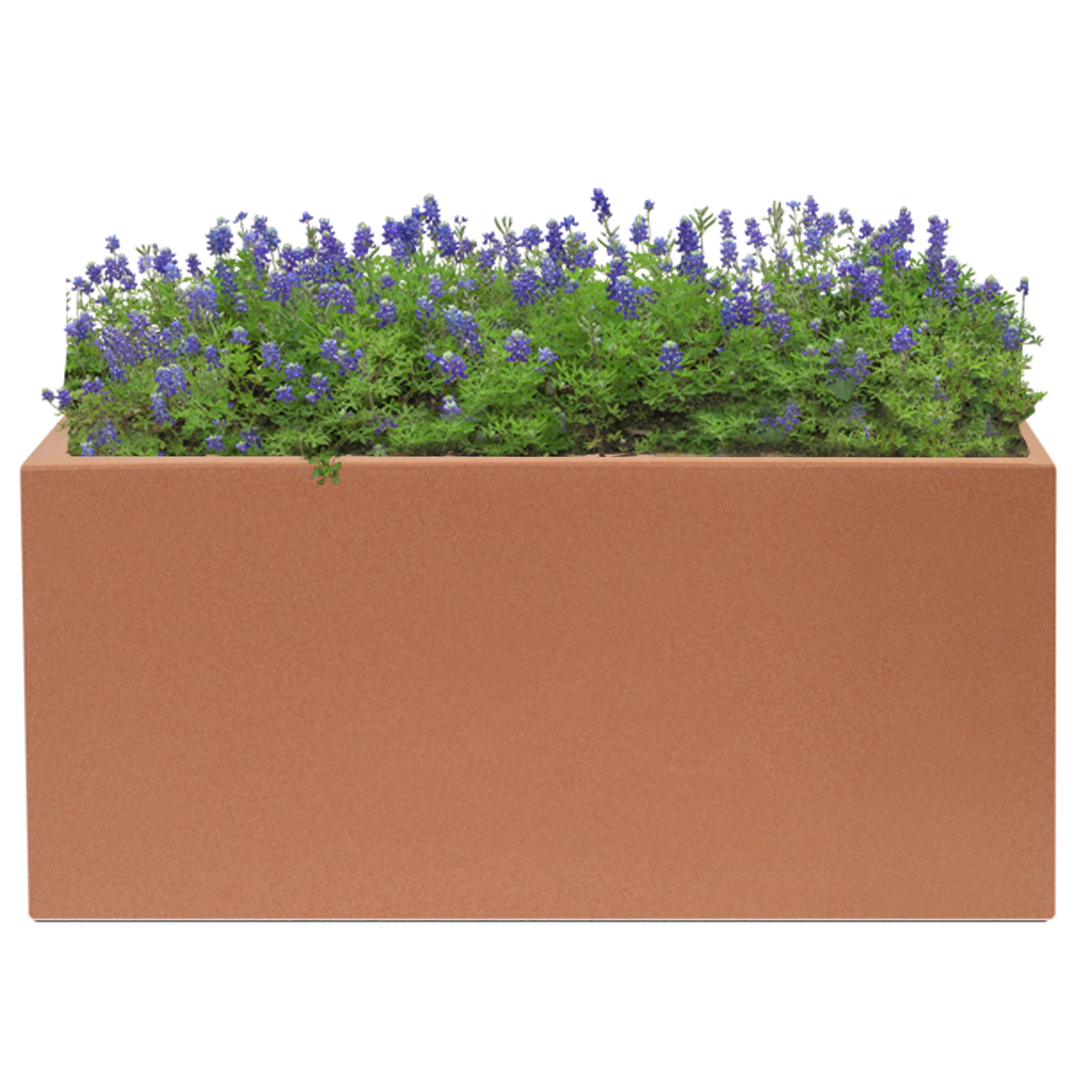 Pot de fleurs en polyéthylène imitation terre cuite 80x40x40 cm WellHome - 3