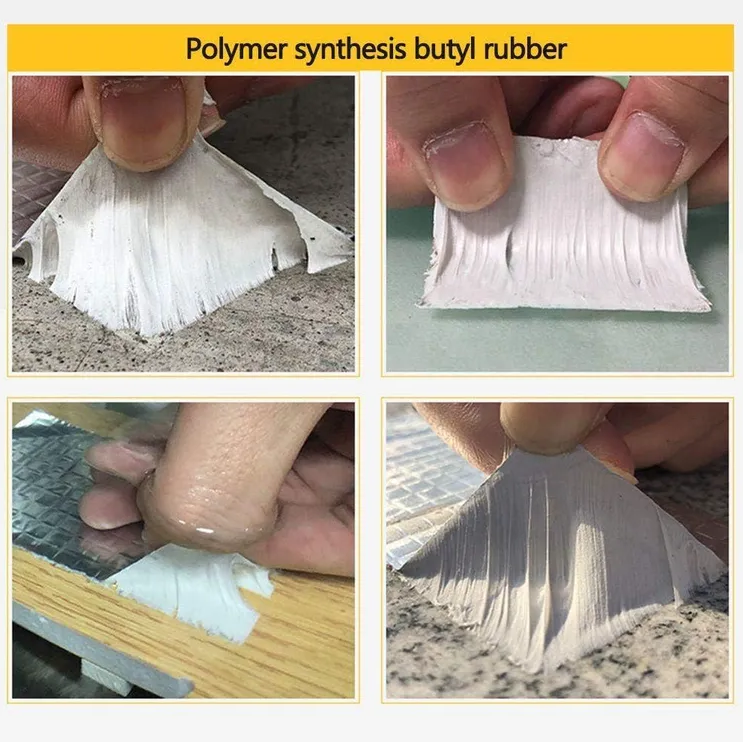 Nastro butilico, 5 cm x 1,0 mm x 5 m, nastro adesivo per perdite d'acqua nei tubi del tetto in lamiera, nastro antistrappo, nastro per riparazioni di - 5