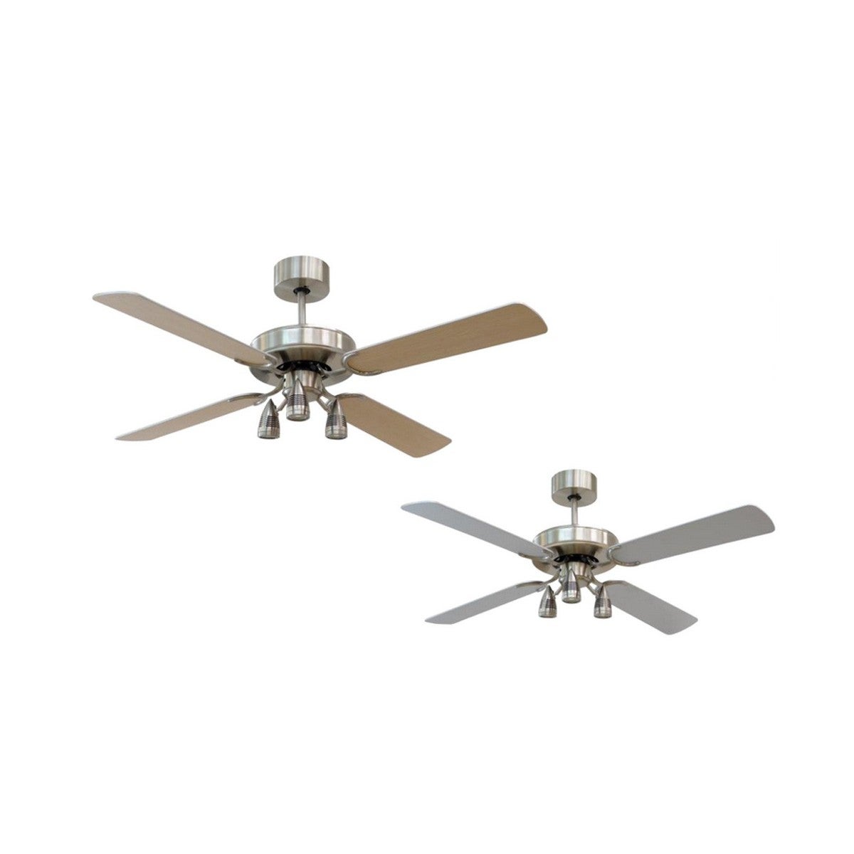 Ventilatore da soffitto nero con interruttore a tiretto 3 luci - Mistral Vidro | Leroy Merlin