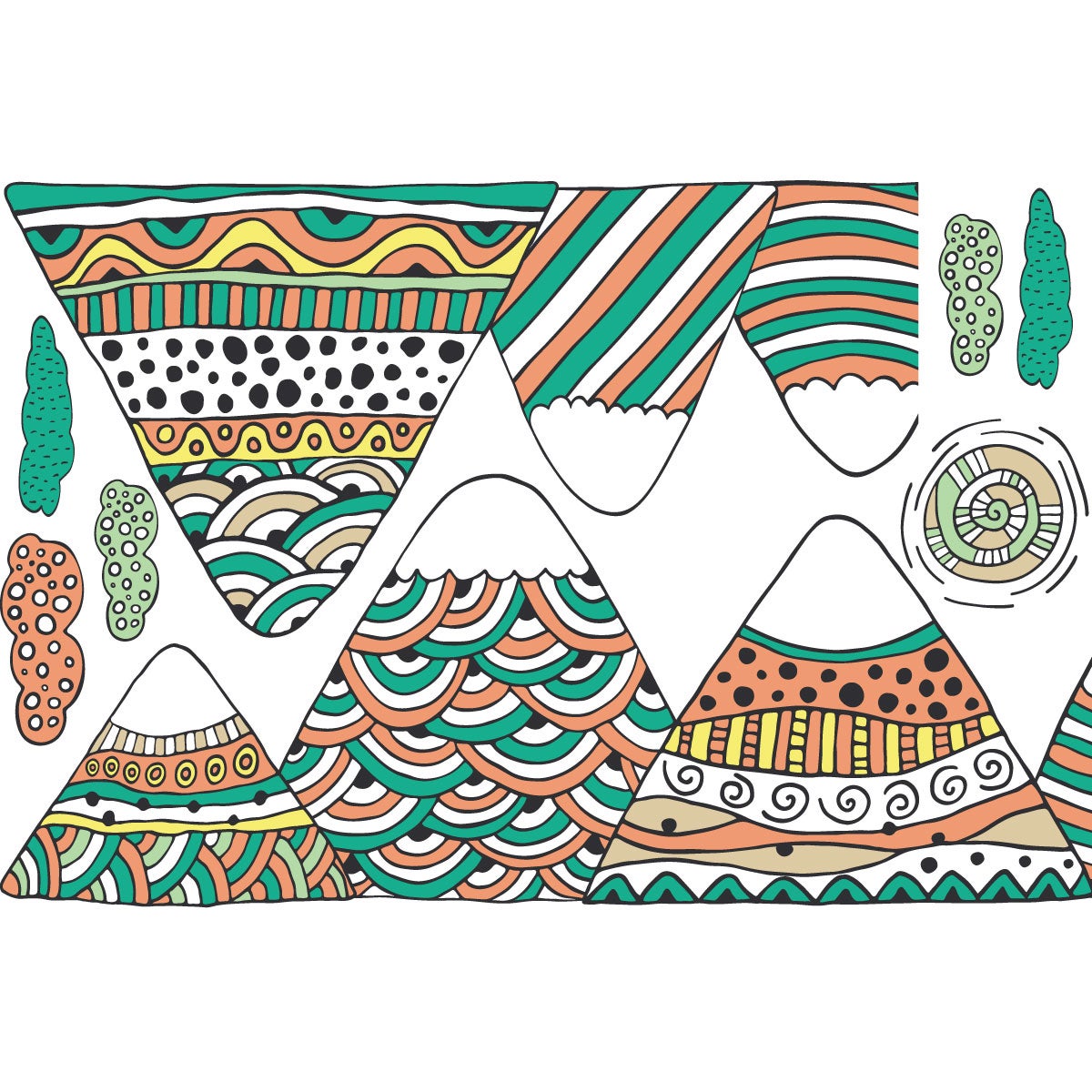 Adesivo bambino di montagna scandinavo achika - Sticker adesivo - adesivi murali - 50x75cm - 4