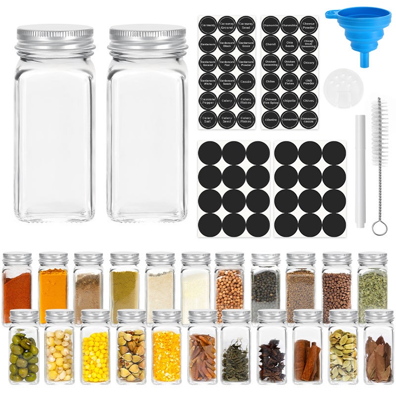 Newaner 6 Pezzi Barattoli Vetro, Contenitori Alimentari Per Cereali(6