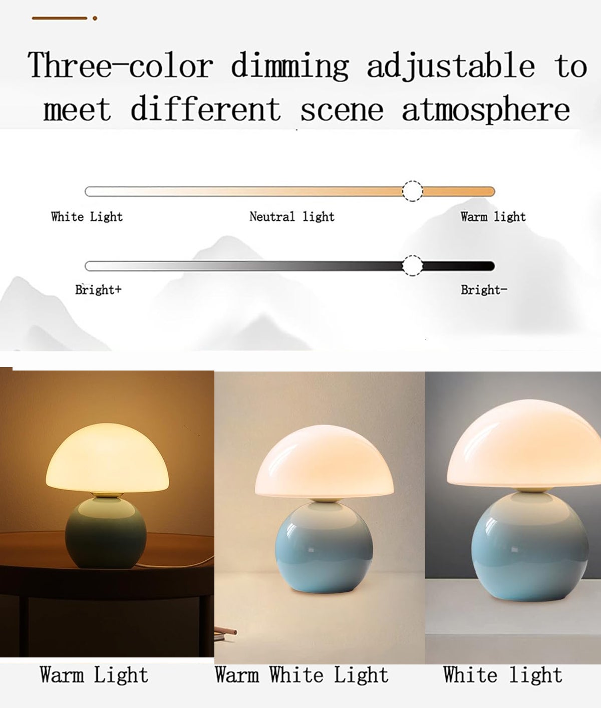 Topyond Lampada Da Tavolo Vintage: Design A Torta In Vetro Arancione, Luce Notte Per Comodino