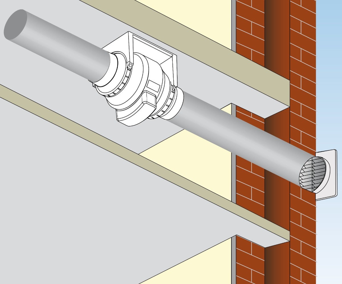 Extracteur d'air permanent en conduits - VMC EASY 100 3V - 123186 ATLANTIC - 123186 - 3