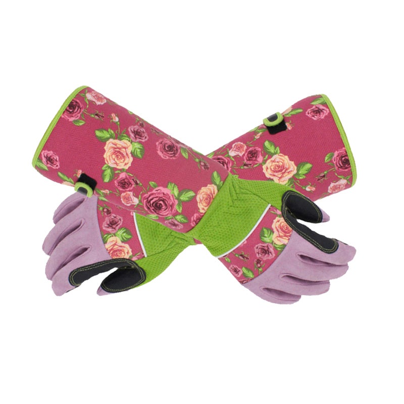 Gants de jardinage, gants anti-épines roses, gants anti-épines extra longs, vert - 2