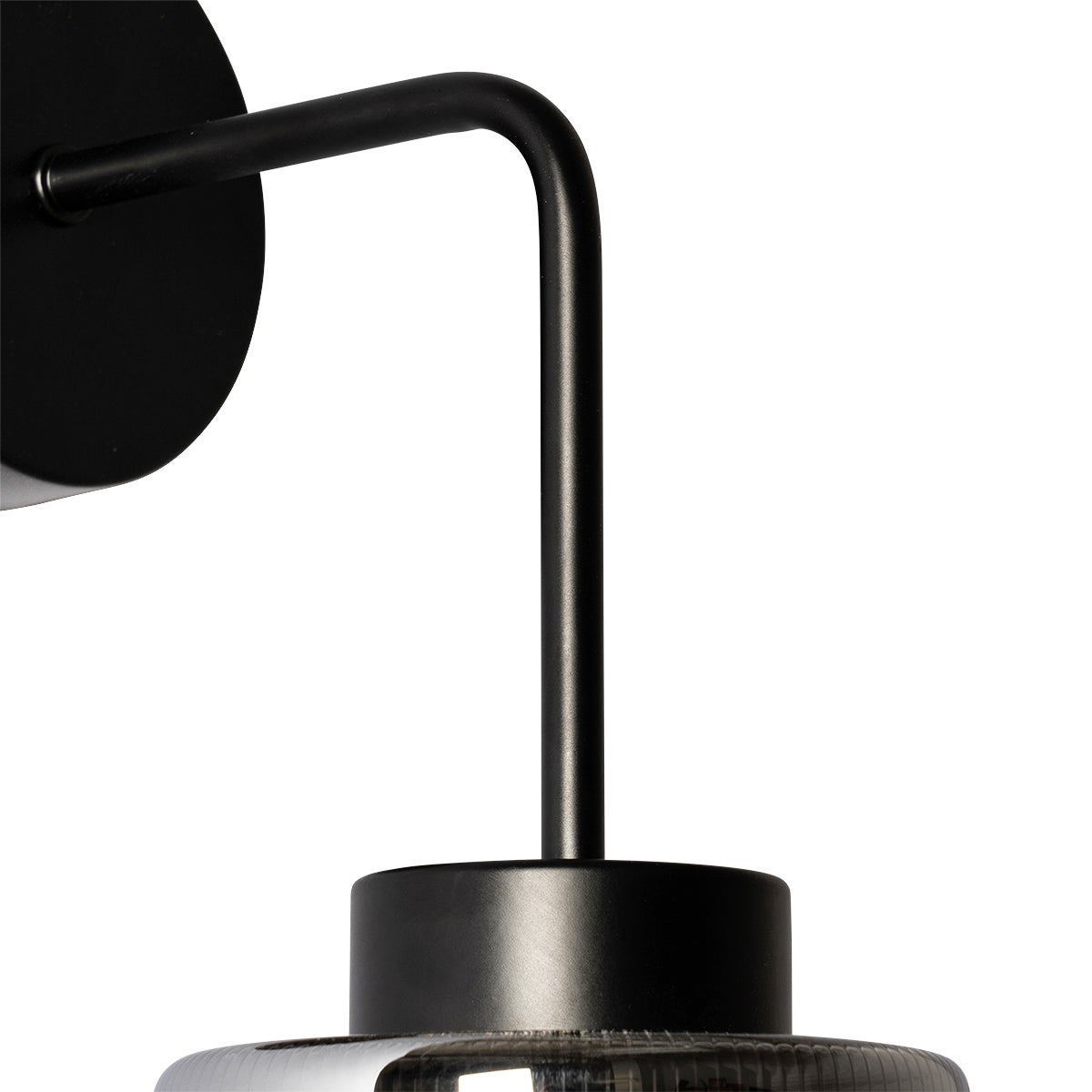 Lampada da parete smart nera con vetro fumé incl. WiFi ST64 - Laura - 5