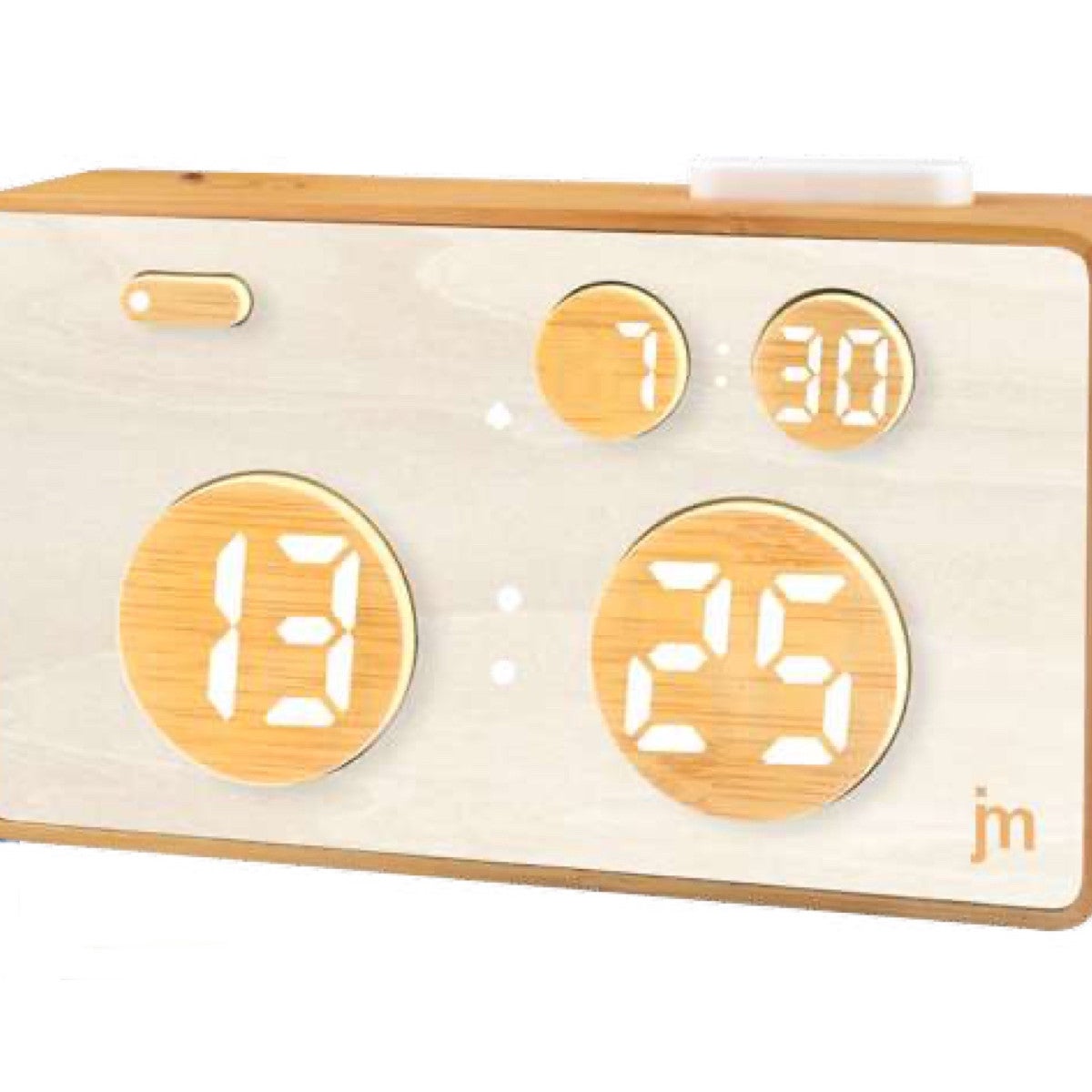 Sveglia digitale in legno, minimalismo da comodino al prezzo di un