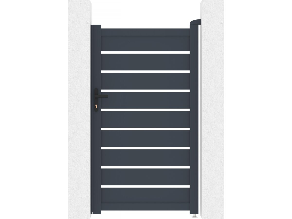 Brama aluminiowa "Bastien" - 100 x 176 cm - Antracyt