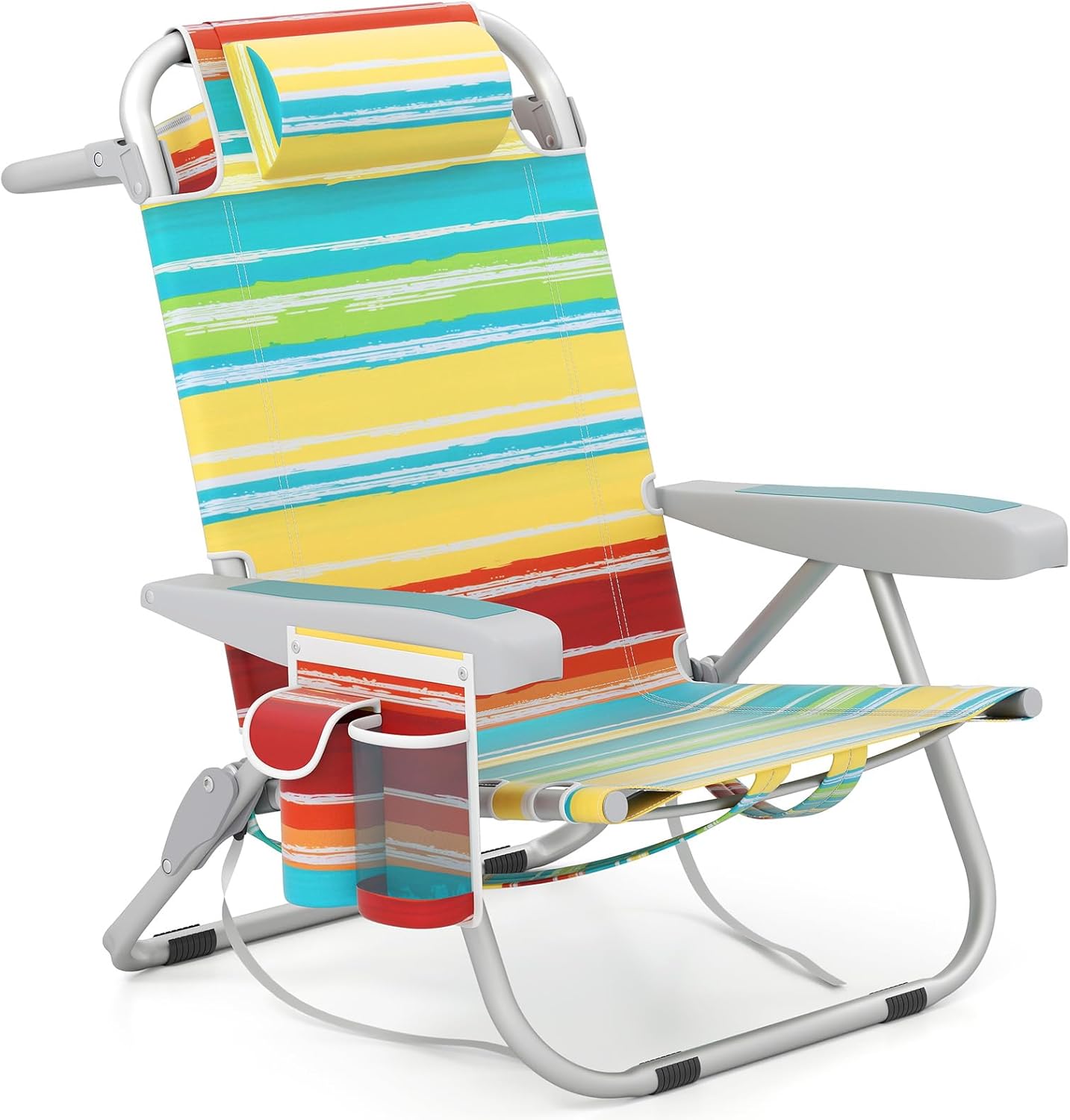 Homecall Chaise De Plage Pliable Et Réglable à 7 Positions (Bleu