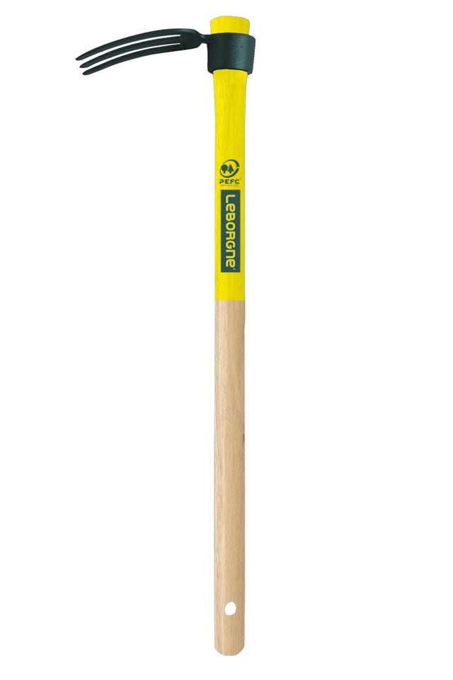 LEBORGNE - Croc 3 dents compact manche bois certifié PEFC 100% 50cm - 302361L Leborgne