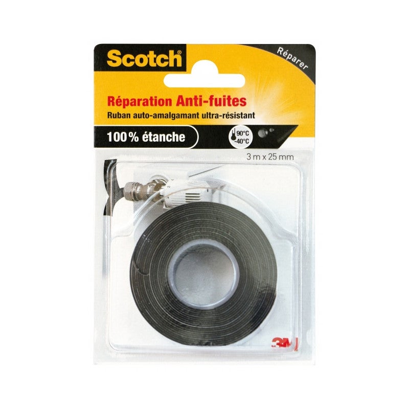 Cinta de reparación SCOTCH, una cara L.3 mx l.25 mm negra - 3