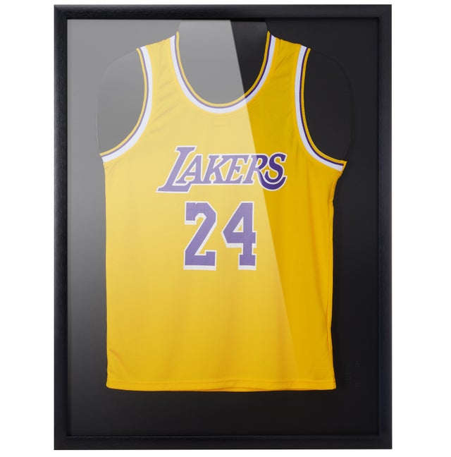Cadre Box - Cadre photo 3D profond pour encadrer des maillots de football ou de sport - 60x80cm - Aluminium - noir