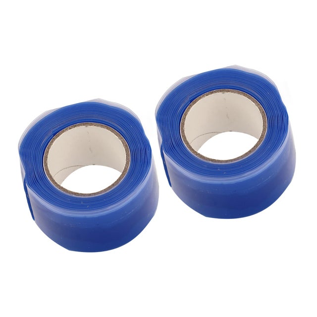 2 pçs fitas de aperto de silicone fita flexível auto-fusível fita de vedação dupla face portátil para canoa caiaque fibra de carbono remos de