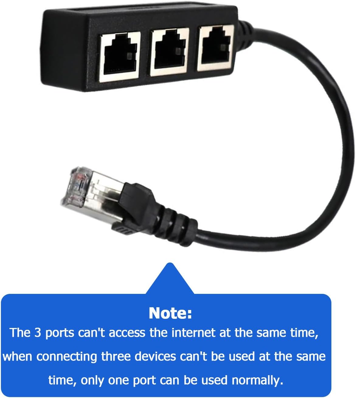 Adattatore splitter RJ45, splitter Ethernet da 1 a 4, adattatore di rete LAN Cat 7, cavo adattatore connettore spina Ethernet | Leroy Merlin