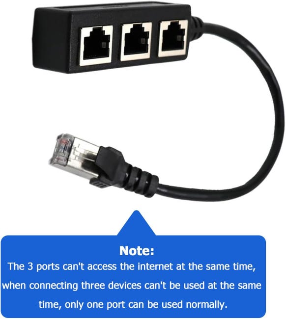 Adattatore splitter RJ45, splitter Ethernet da 1 a 4, adattatore di rete LAN Cat 7, cavo adattatore connettore spina Ethernet | Leroy Merlin Adattatore splitter RJ45, splitter Ethernet da 1 a 4, adattatore di rete LAN Cat 7, cavo adattatore connettore spina Ethernet | Leroy Merlin
