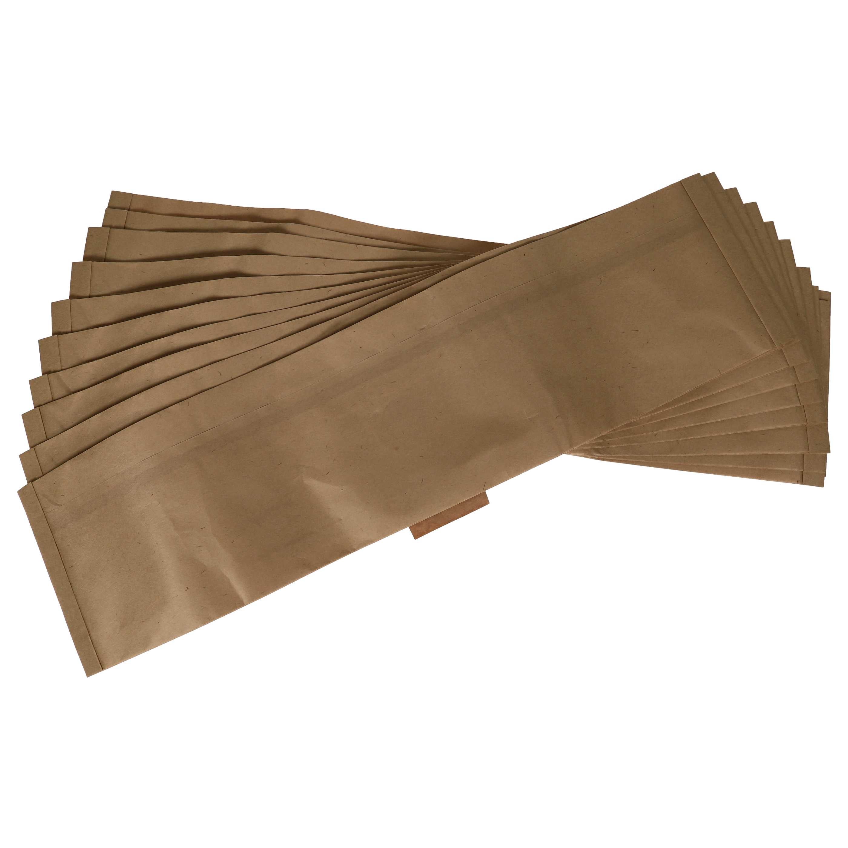 vhbw 10x Sacs compatible avec Hako Compacto 6, 9 aspirateur - papier, 26cm x 20cm, couleur sable - 2