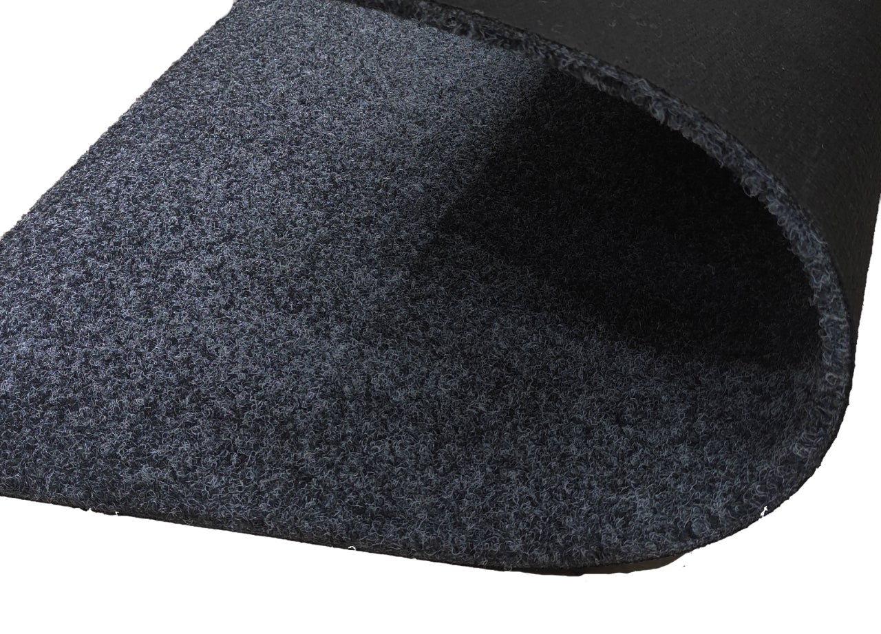 Felpudo liso de pp/ pvc grande, alfombras tadi & imperio 1979, color gris antracita , 200x280 cm