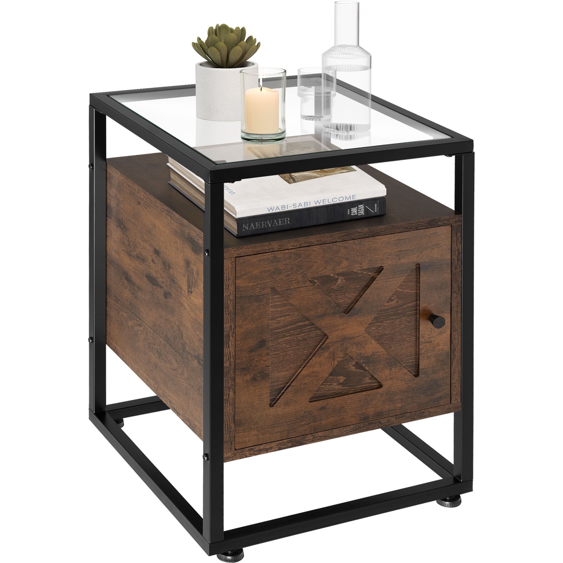 Comodino in pannello truciolare 40 x 43 x 60,5 cm TECTAKE - 5