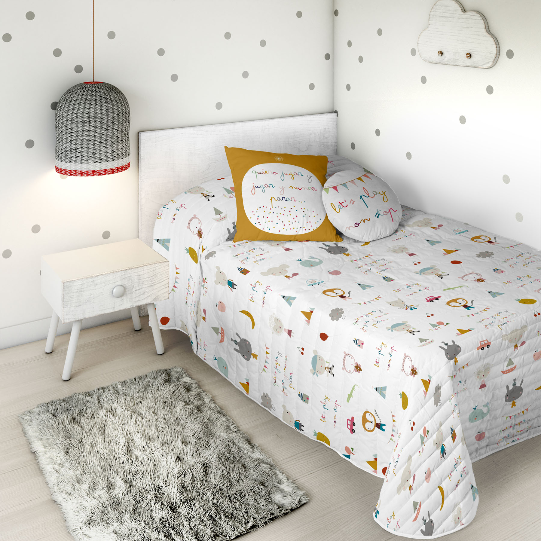 COPRILETTO REVERSIBILE BOUTI LETTO GIOCO 90 - 2