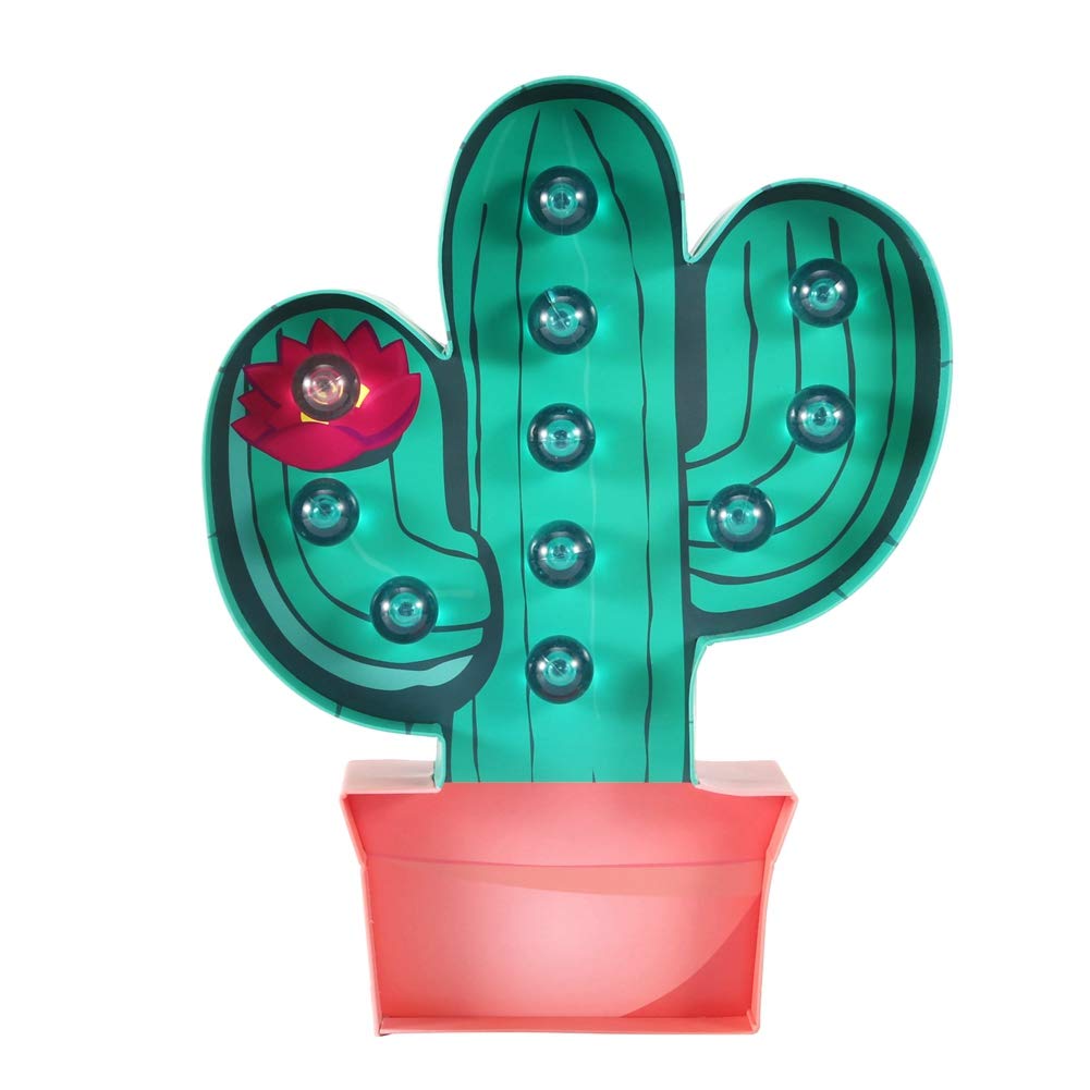 Lámpara de luz led de noche con forma de animal y fruta innovadora para decoración del hogar, regalo para bodas, hoteles (cactus)