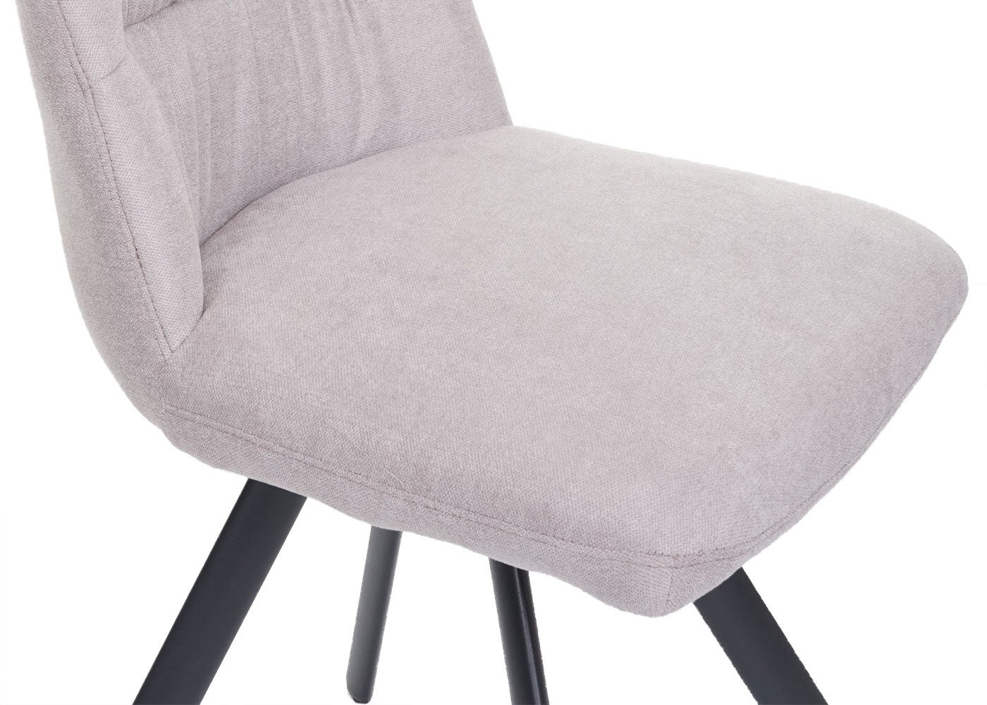 Set 2x sedie con seduta girevole HWC-J69 velluto senza braccioli avorio beige - 7