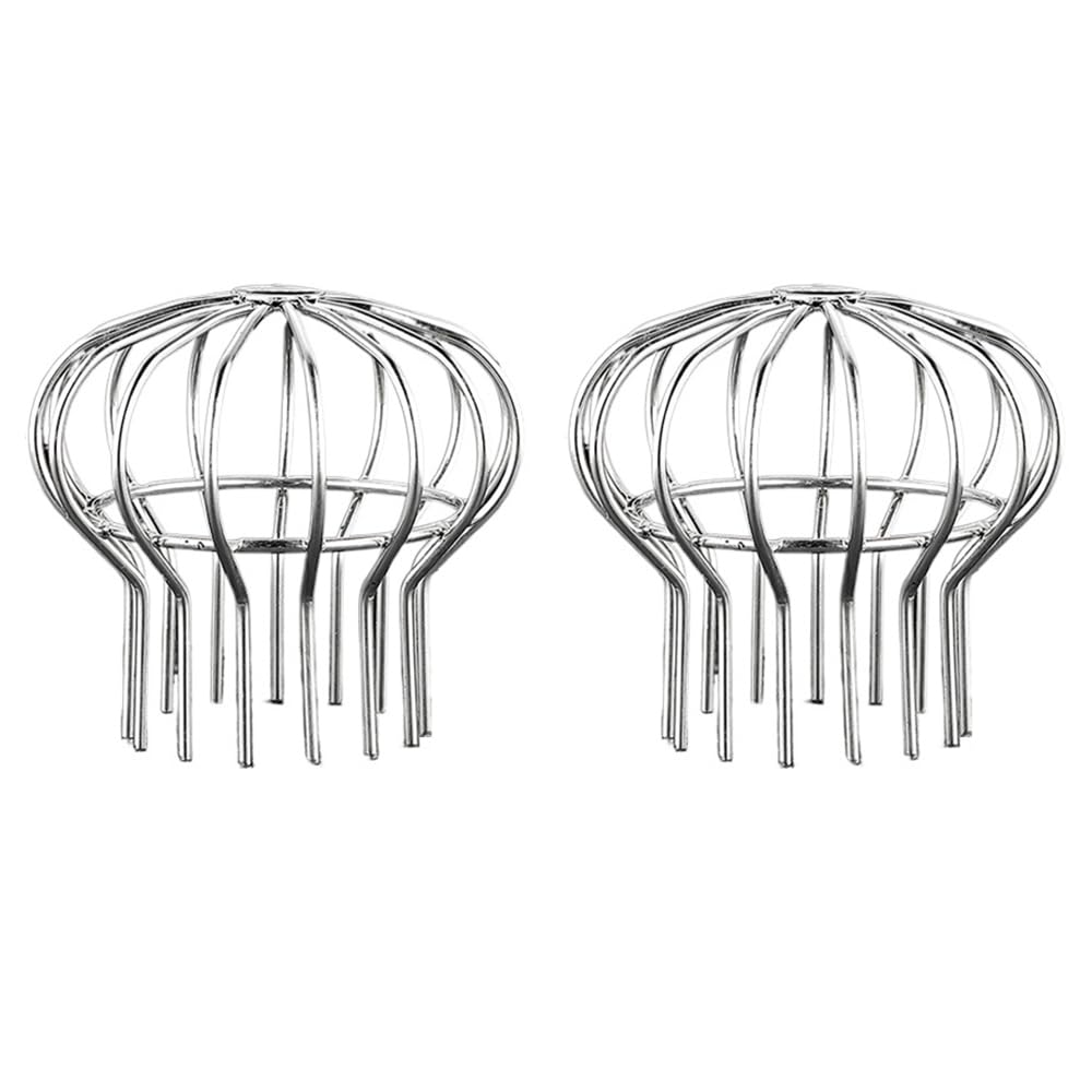 Zestaw 2 osłon rynnowych ze stali nierdzewnej do rynien, siatkowe filtry rynnowe na liście i odpady (125 x 137 mm)