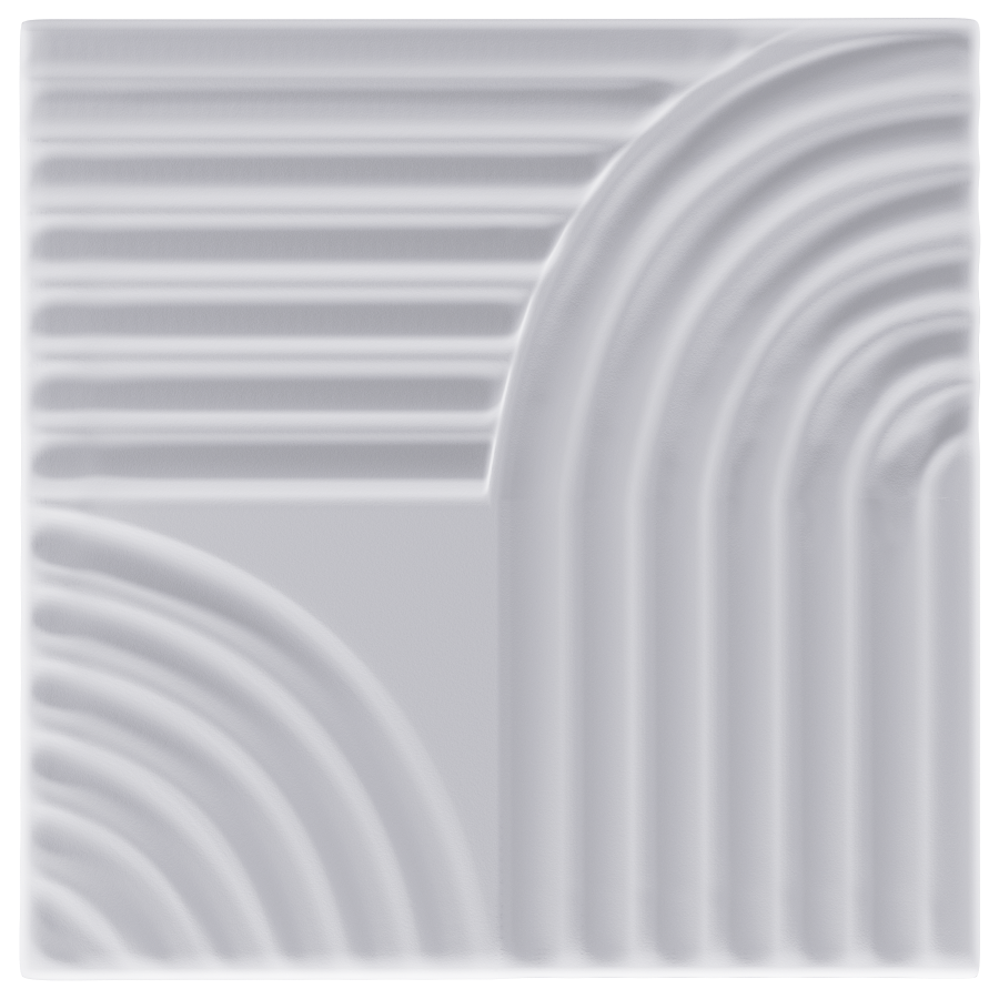 Panel dekoracyjny ścienny XPS 3D LINE STUCCO 50×50 cm white Marbet Design 8 szt.