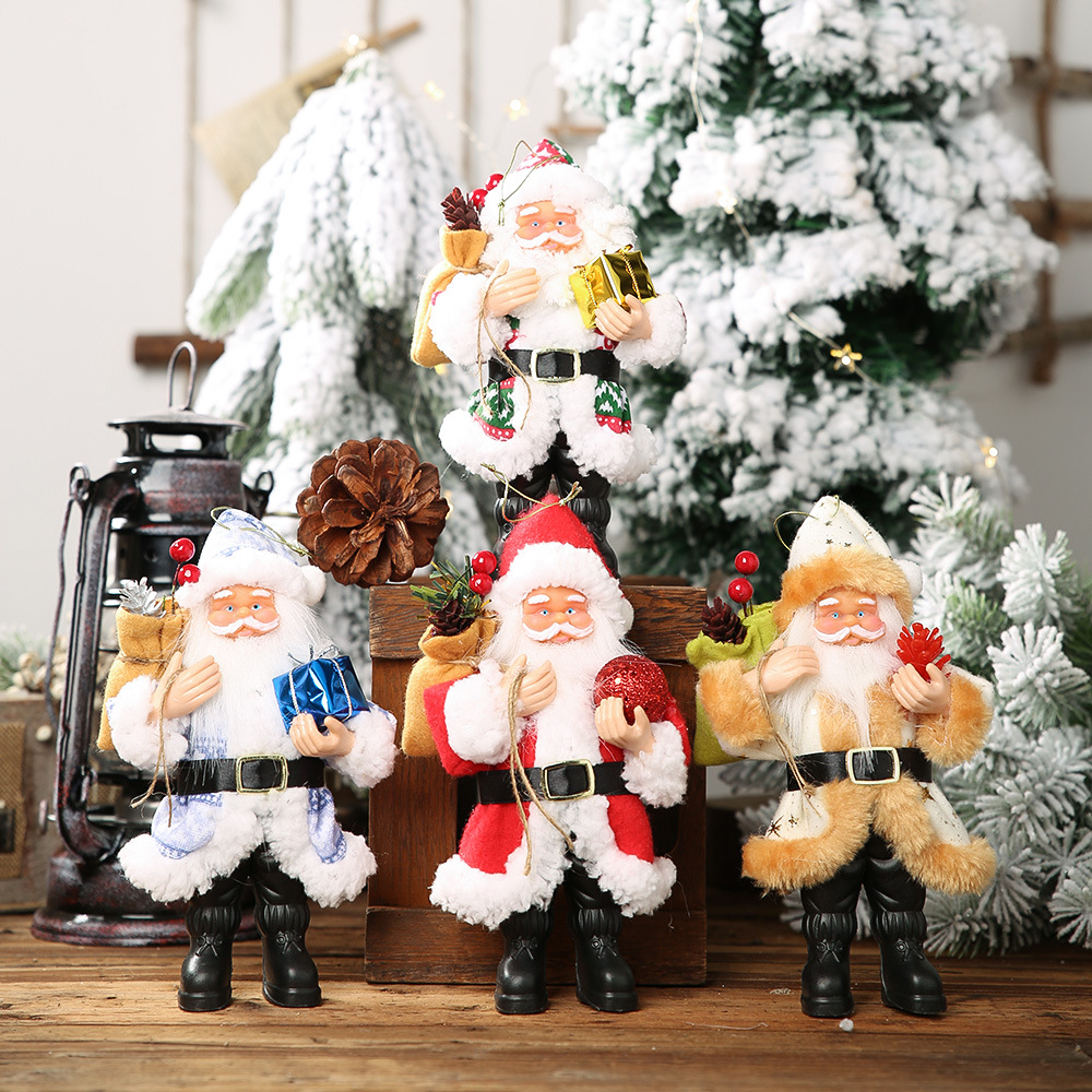 Figurines miniatures de Noel ornements de Pere Noel ornement miniature de Noel figurines de Pere Noel en resine pour decoration de Noel fourniture Leroy Merlin