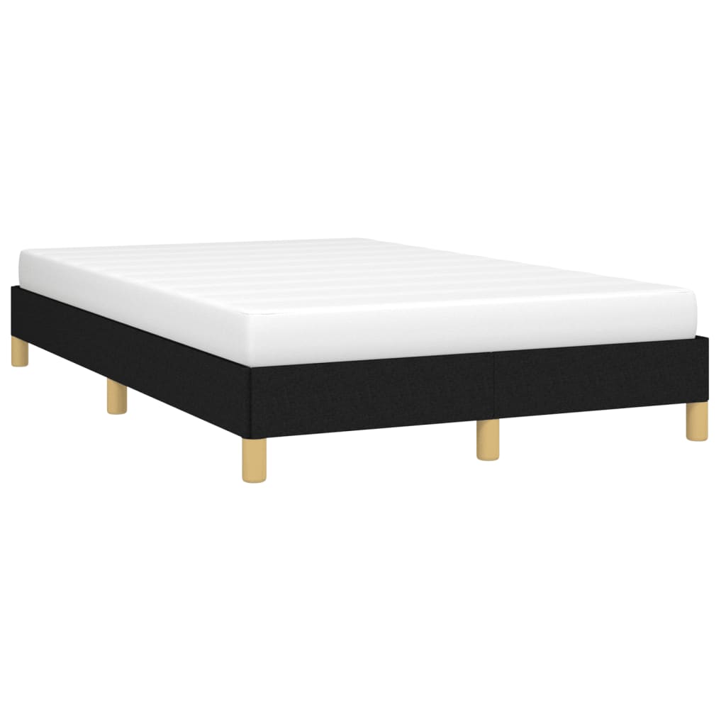 Cadre de lit sans matelas noir 120 x 190 cm en tissu - 4