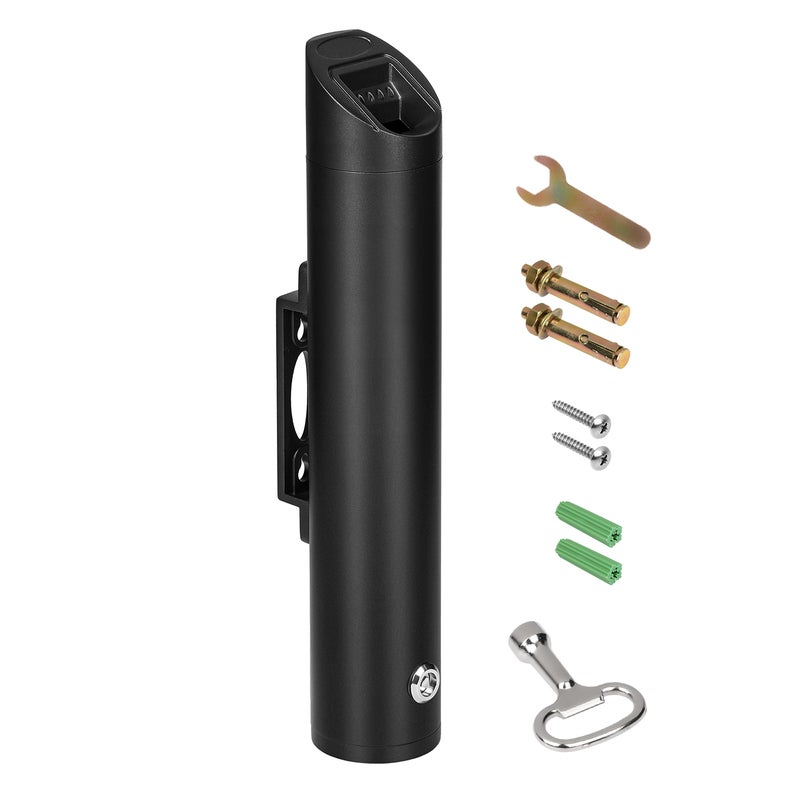 Popielniczka na niedopałki Pojemnik na niedopałki papierosa montowany na ścianie, czarny VEVOR