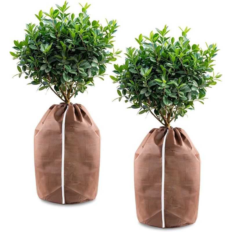 (2 sztuki) Worek Anty-Mróz do Roślin w Doniczkach, Ochrona Roślin, Ochrona Zimowa dla Roślin, 40 x 40 cm, Oxford