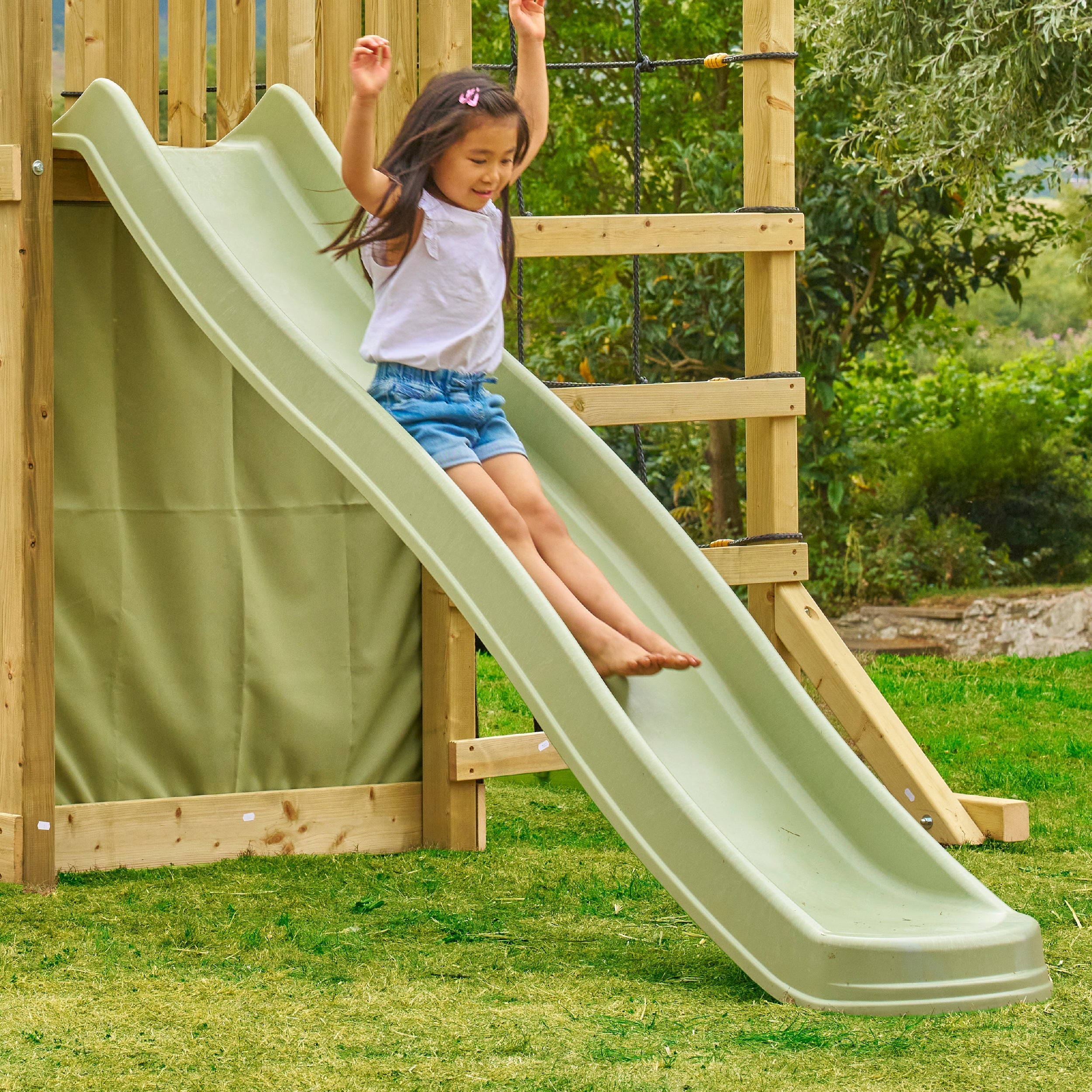 Glissière toboggan ondulée RIPPLE 220 cm vert kaki - 2
