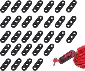 LOVIVER Lot De 2 Tendeur De Corde De Tente 3 Trous Crochets Pour Auvents De Camping