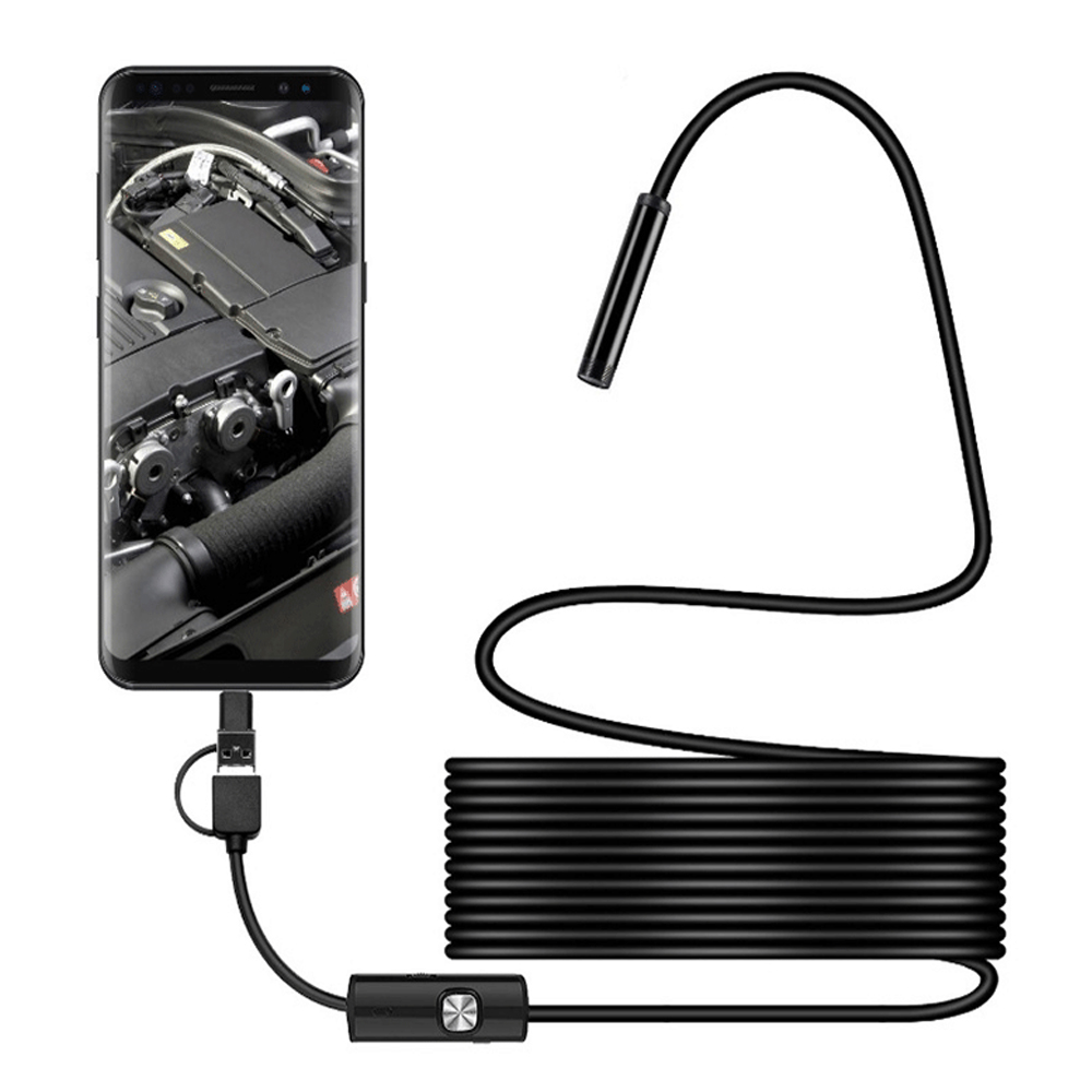 (3.5M)Endoscopique Caméra d'inspection de,3 en 1 USB Camera Endoscopique, Endoscopique Type C de portée avec LED pour Smartphone Android et iOS, - 5