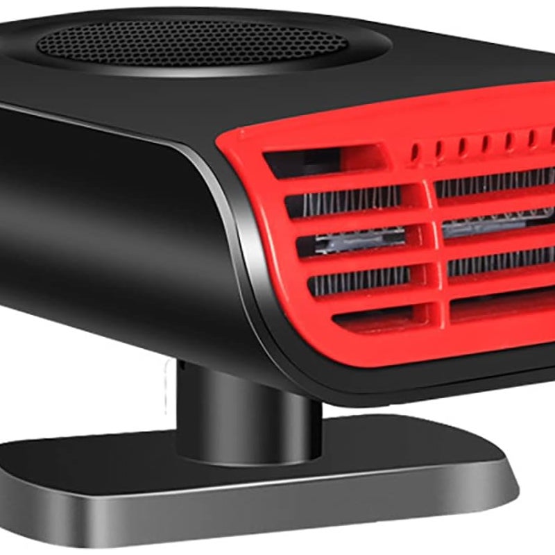 Przenośny ogrzewacz samochodowy, ogrzewanie o stałej temperaturze, odmrażanie i odmrażanie przedniej szyby, obrót o 180 stopni (czerwony)