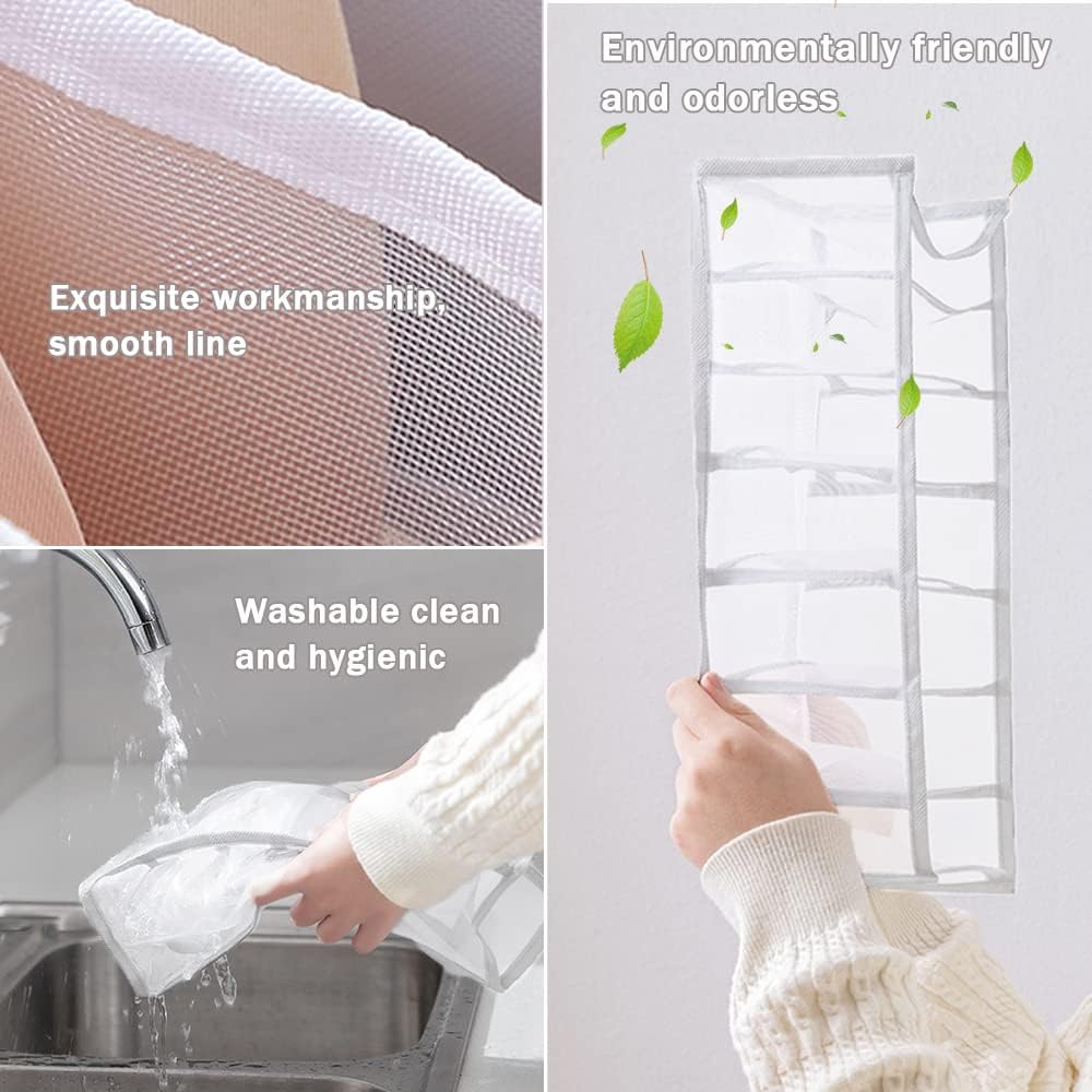 Organisateur de tiroir pliable 2 pièces (blanc), tiroirs pour ranger chaussettes, sous-vêtements, vêtements de bébé, cravates - 5