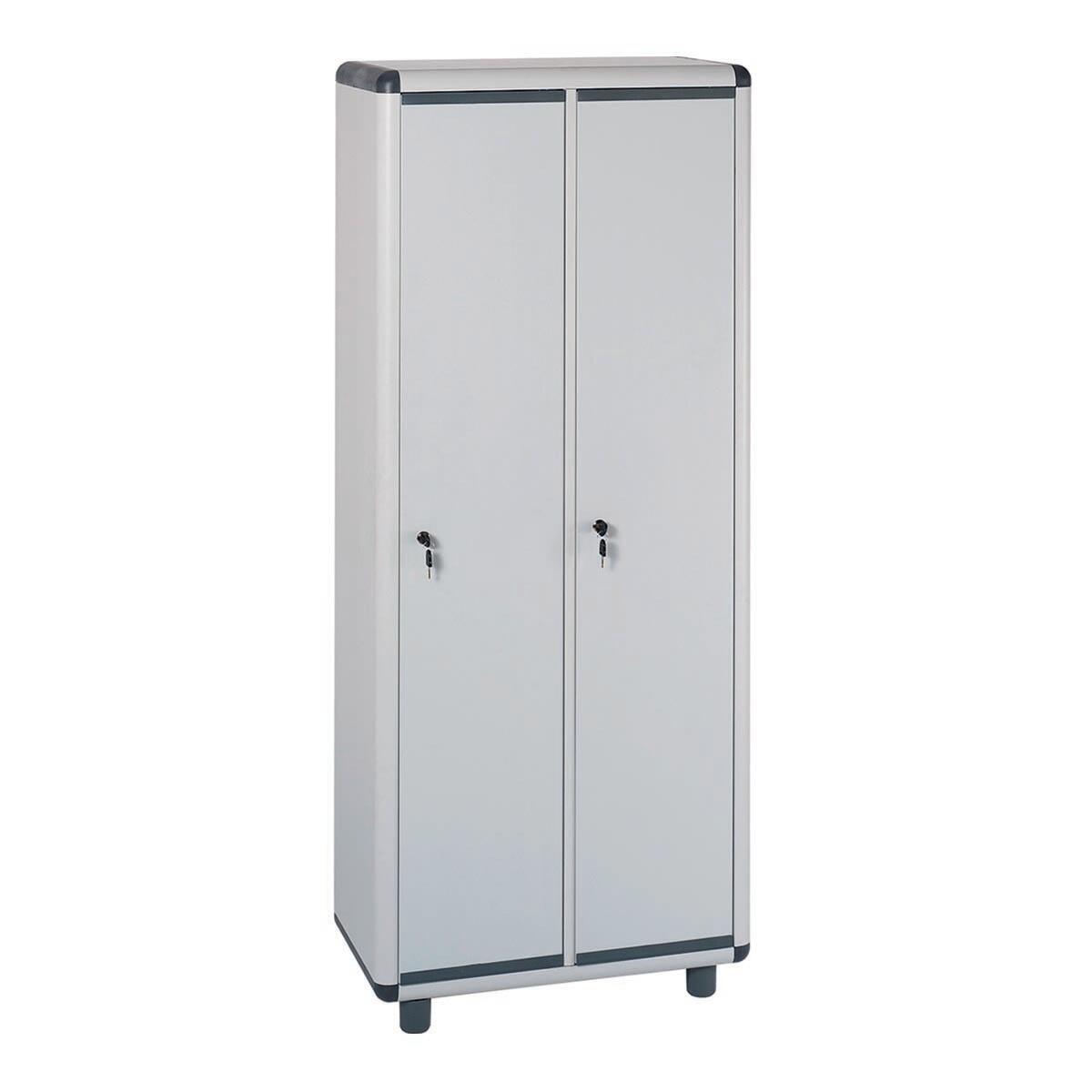 Armoire à Casiers Verrouillables WOQLIBE 4 Niveaux - 166 Cm, 4 Roues, Capacité 40 Kg, Pour Rangement Multifonction