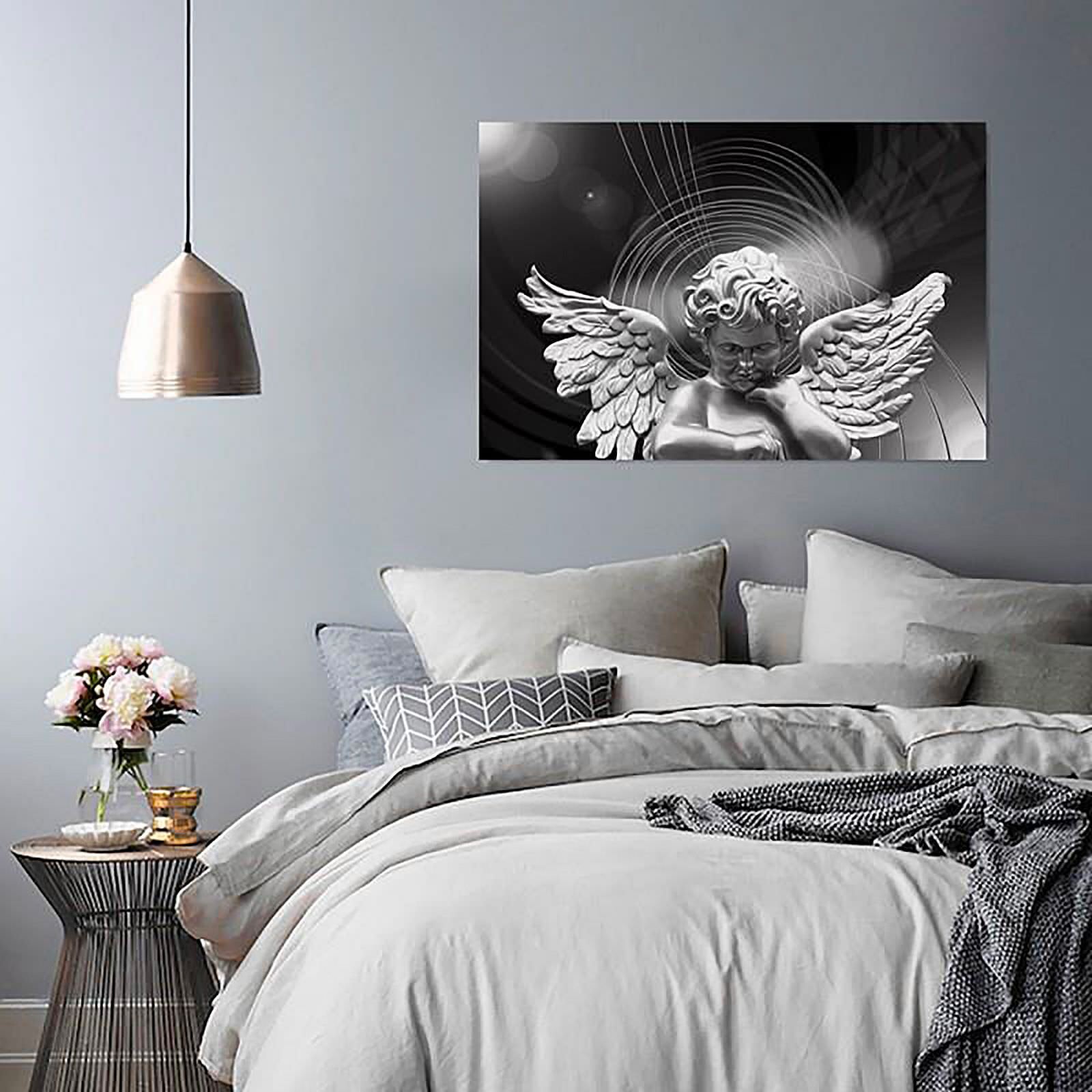 Tableau argent ange - 50 x 40 cm - 4