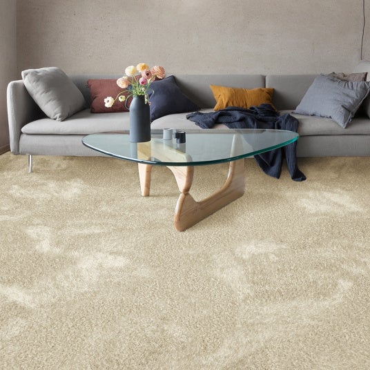 Moquette épaisse - Éclat - Shaggy beige - Echantillon 15 x 20 cm - 2