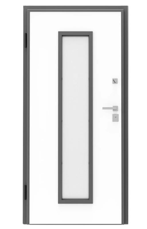 Porta blindada Helios Glass Thermoenergy Grau3 Painel ext fibra de ...