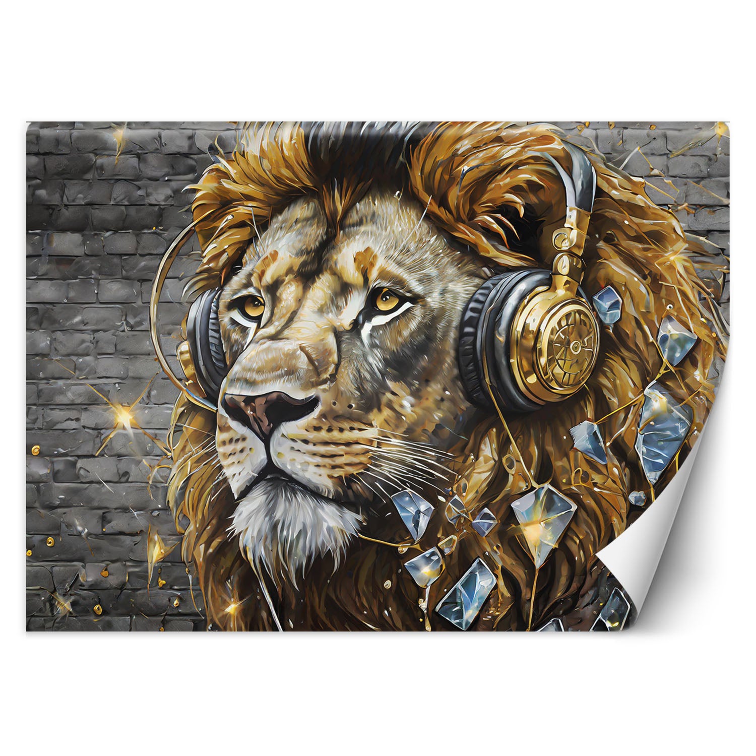 Fototapeta, Lew DJ Muzyka 100x70