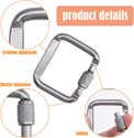 Lot de 4 mousquetons Master Lock en aluminium avec boucle Lot de 4 mousquetons Master Lock en aluminium avec boucle