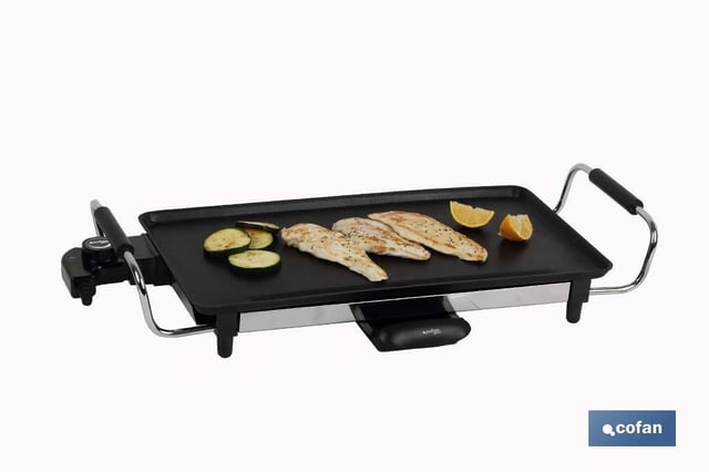 Griglia elettrica Cofan Griddle Cofan Piastra in alluminio antiaderente Potenza 2000 W Misure 45 x 25 x 7 cm