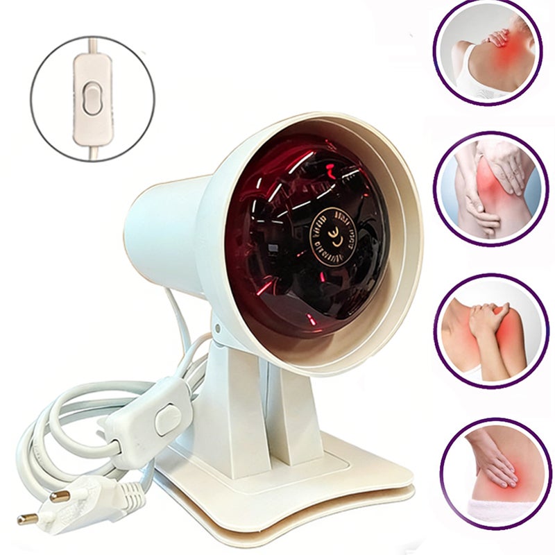 Lampe Infrarouge Thérapie 275W - Lampe Chauffante Lumière Rouge Flexible Pour Soulager Cou, Épaules Et Douleurs Musculaires
